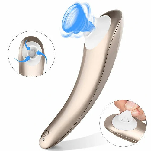 VIBRADOR DE PULSAÇÃO ALEX SCREAMING PRO PRATA S-HANDE