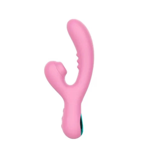 VIBRADOR DE LUXO OASIS ROSA COM AZUL VIBRA COLLORS INTT