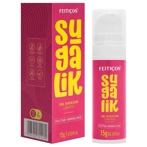 SUGALIK SUGADOR PULSADOR LIQUIDO 15 G FRUTAS VERMELHAS FEITIÇOS