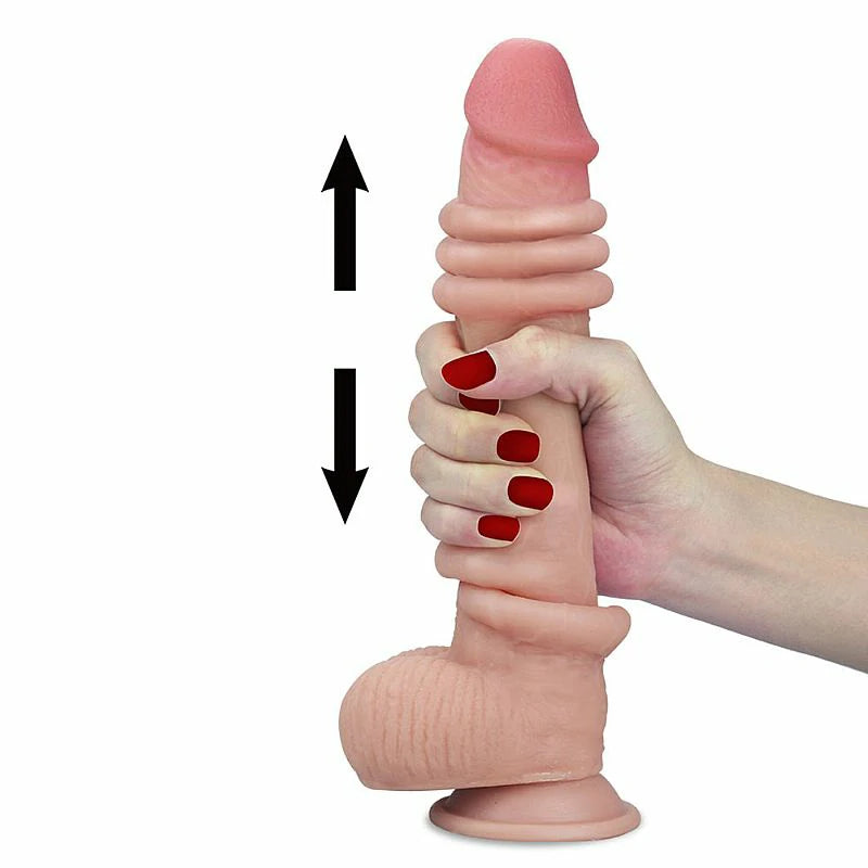 PÊNIS SUPER REALÍSTICO COM DUPLA CAMADA LUCKY 24,0 X 4,3CM