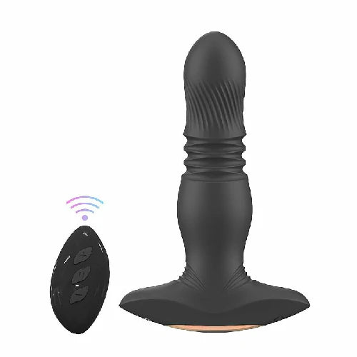 PLUG ANAL COM VIBRO VAI E VEM ROY PRETO