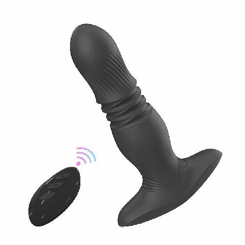PLUG ANAL COM VIBRO VAI E VEM ROY PRETO