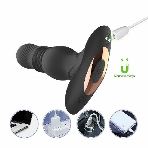 PLUG ANAL COM VIBRO VAI E VEM ROY PRETO