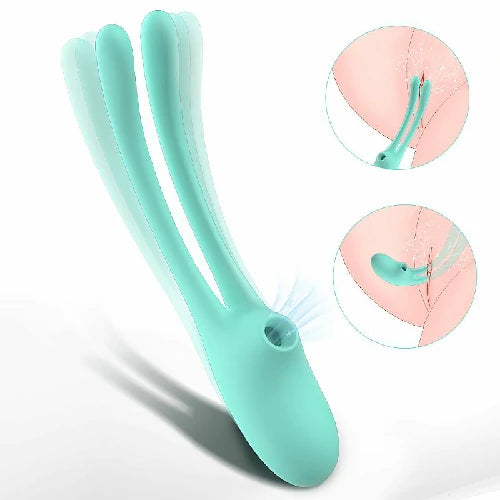 VIBRADOR DE PONTO G E CLITORIS COM PULSACAO RABBIT EAR S-HANDE