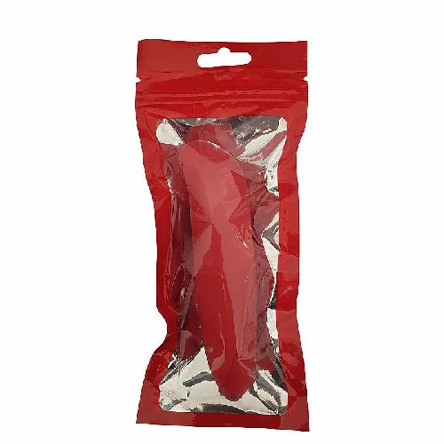 VIBRADOR PONTO G TOQUE AVELUDADO VERMELHO
