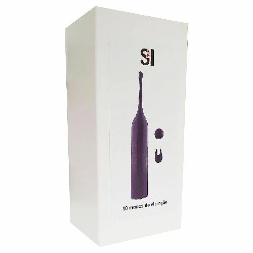 VIBRADOR DE CLITORIS COM 03 OPÇÕES DE PONTA ROXO