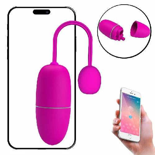 VIBRADOR BULLET INTERATIVO POR APLICATIVO NYMPH PRETTY LOVE