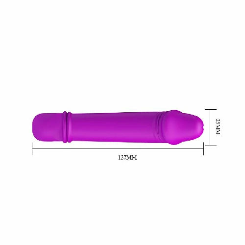 VIBRADOR PONTO G FORMATO PENIS ROXO EMILY PRETTY LOVE
