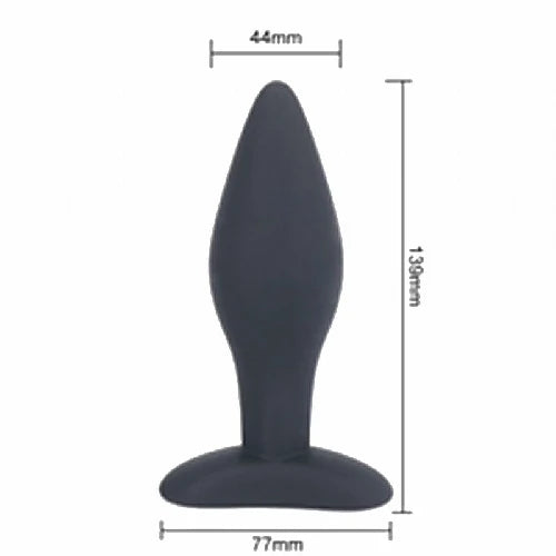 PLUG ANAL EM SILICONE PRETO