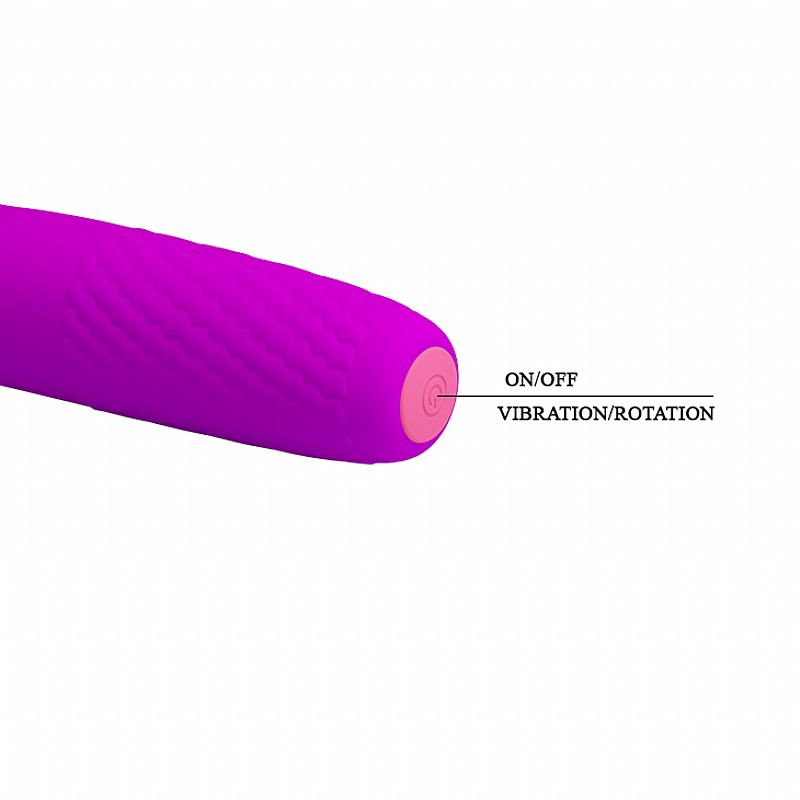 VIBRADOR DE PONTO G RECARREGAVEL RONALD BURKE ROXO PRETTYLOVE