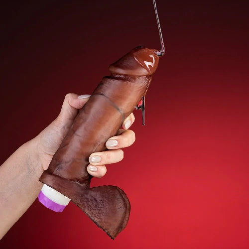 PRÓTESE REAL DICK REALÍSTICO COM ESCROTO E VIBRO 20,5 X 4,7 CM SEXY FANTASY