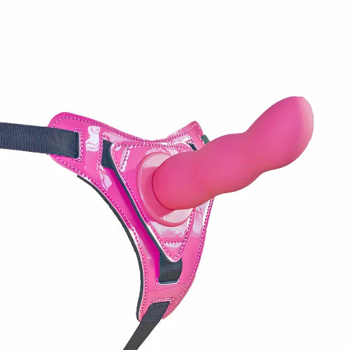 CINTA PENIANA COM DILDO ESCALONADO 12,5 X 3,5 CM PINK CLIMAX