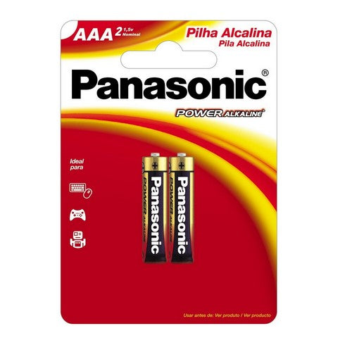 PILHA AAA POWER ALCALINA PACOTE COM 2 UNIDADE PANASONIC