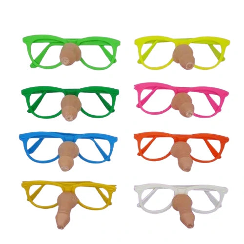 OCULOS EROTICO COM MINI PENIS BEGE CORES DIVERSAS