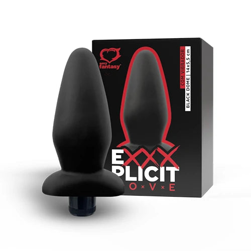 ESTIMULADOR EXXXPLICIT LOVE BLACK DOME COM VIBRO 14,0 x 5,5 cm