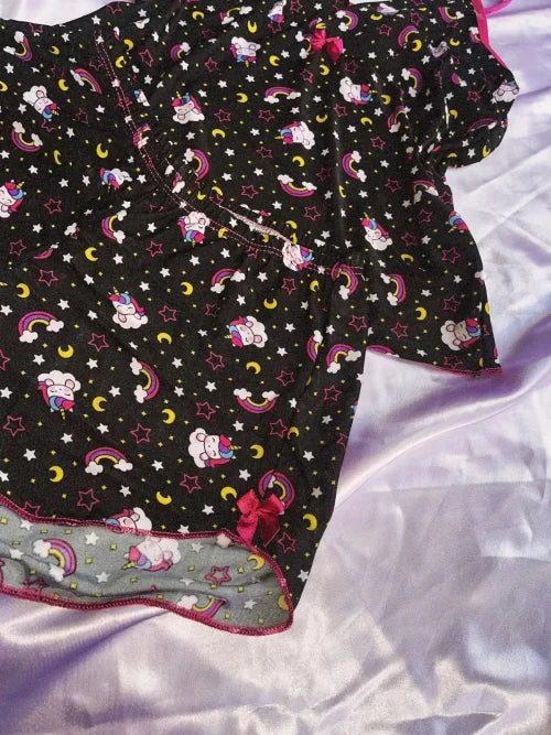 BABY DOLL COM DETALHE SHORTINHO TAMANHO P PRETO