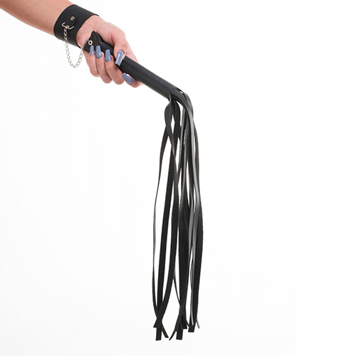 CHICOTE COM BRACELETE PRETO SEXY FANTASY