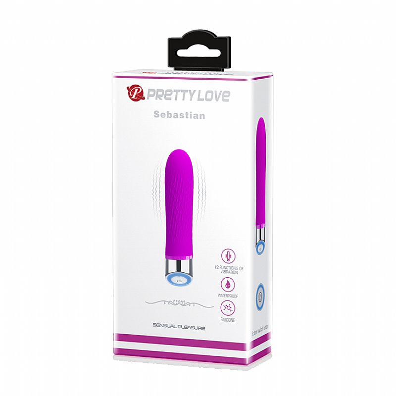 VIBRADOR PERSONAL SEBASTIAN ROXO PRETTYLOVE