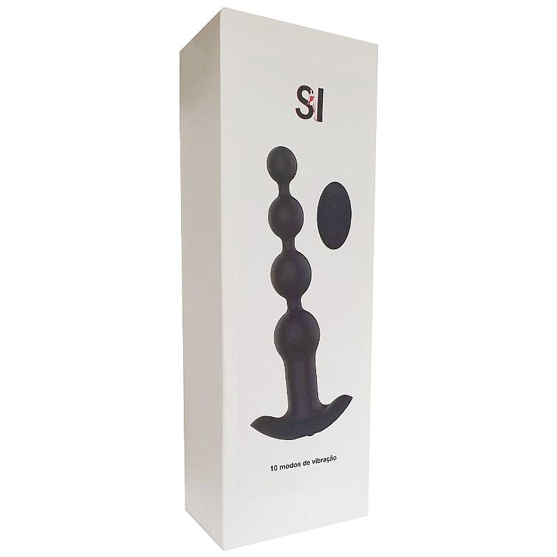 PLUG ANAL ESCALONADO COM VIBRADOR E CONTROLE