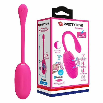 VIBRADOR BULLET RECARREGAVEL BLUETOOTH DORREEN PINK PRETTY LOVE