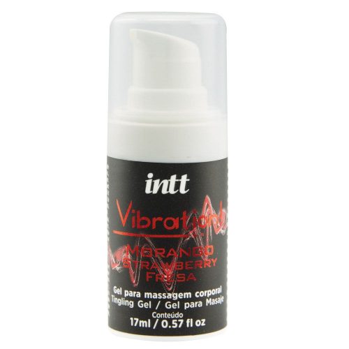 VIBRATION GEL EXCITANTE BEIJÁVEL MORANGO 17ML INTT