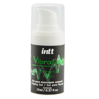 VIBRATION GEL EXCITANTE BEIJÁVEL MENTA 17ML INTT