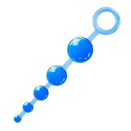 PLUG EM SILICONE FORMATO ESCALONADO BOL 05 ESFERAS AZUL SEXY FANTASY
