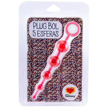 PLUG EM SILICONE FORMATO ESCALONADO BOL 05 ESFERAS AZUL SEXY FANTASY