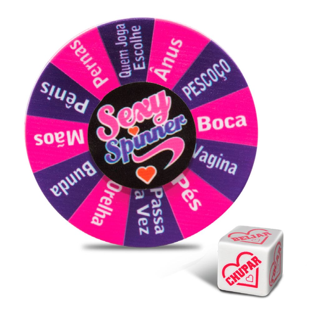 JOGO SEXY SPINNER ROLETA ERÓTICA COM DADO PARA CASAIS