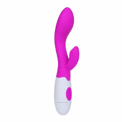 VIBRADOR PONTO G E CLITORIS BRIGHTY ROXO PRETTYLOVE