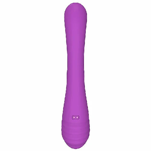 VIBRADOR PONTO G E CLITORIS COM DEDILHAR TAPPING ROXO DAILY