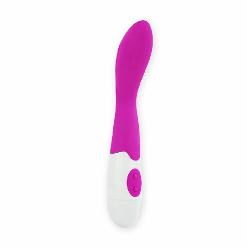VIBRADOR PONTO G SILICONE 30 VIBRAÇÕES BISHOP ROXO PRETTYLOVE