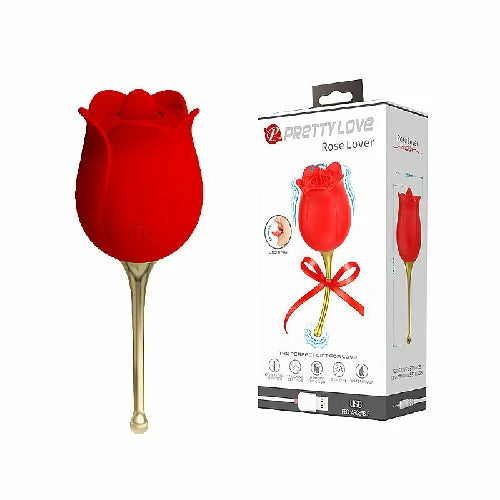 VIBRADOR TIPO ROSA ESTIMULADORA DE CLITORIS ROSE LOVER PRETTY LOVE