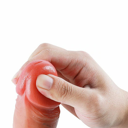 PÊNIS REALÍSTICO COM DUPLA CAMADA  20,0 X 4,5 CM