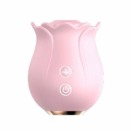 VIBRADOR DE CLITÓRIS EM FORMATO DE ROSA 12 MODOS DE PULSAR RUBY