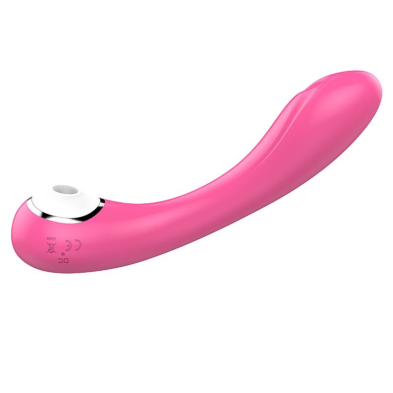 VIBRADOR DE CLITORIS COM PULSAÇÃO E PONTO G COM VIBRAÇÃO PINK PLUM