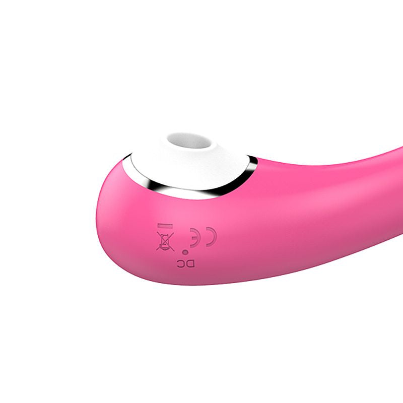 VIBRADOR DE CLITORIS COM PULSAÇÃO E PONTO G COM VIBRAÇÃO PINK PLUM