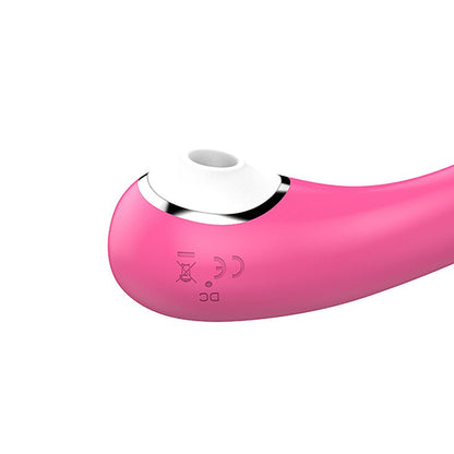 VIBRADOR DE CLITORIS COM PULSAÇÃO E PONTO G COM VIBRAÇÃO PINK PLUM