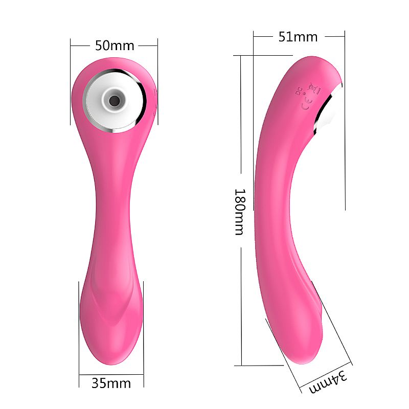 VIBRADOR DE CLITORIS COM PULSAÇÃO E PONTO G COM VIBRAÇÃO PINK PLUM