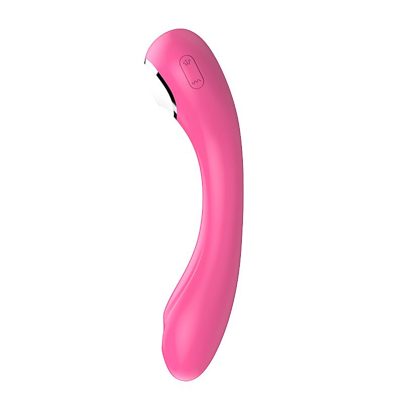VIBRADOR DE CLITORIS COM PULSAÇÃO E PONTO G COM VIBRAÇÃO PINK PLUM