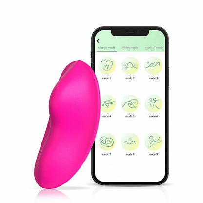 VIBRADOR DE CALCINHA VIA APP SLOW PINK