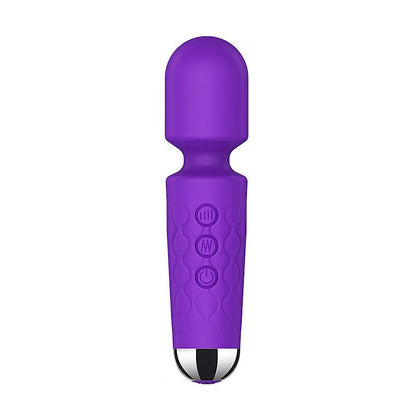 MASSAGEADOR POTENTE VARINHA MÁGICA 15 CM RECARREGÁVEL 20 VIBRAÇÕES STACY MINI ROXO