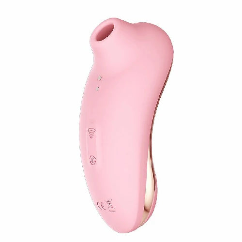 VIBRADOR DE PULSAÇÃO COM DEDILHAR TAPPING XIDA ROSA