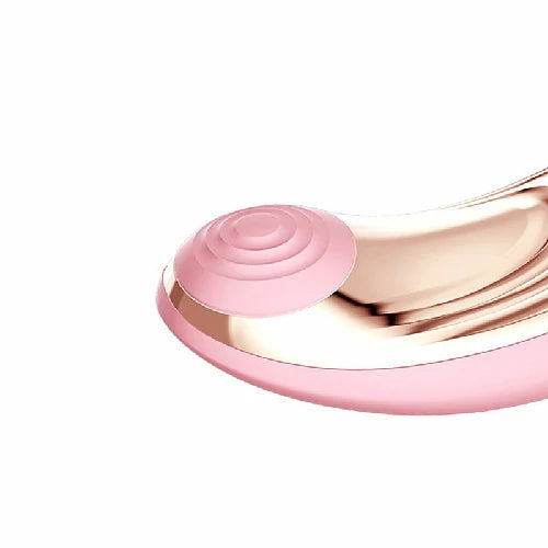 VIBRADOR DE PULSAÇÃO COM DEDILHAR TAPPING XIDA ROSA