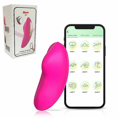 VIBRADOR DE CALCINHA VIA APP SLOW PINK
