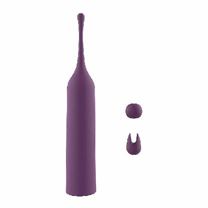 VIBRADOR DE CLITORIS COM 03 OPÇÕES DE PONTA ROXO