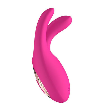 VIBRADOR DE PONTO G COM ESTIMULADOR DE CLITORIS COM DEDILHAR VEM CA PINK