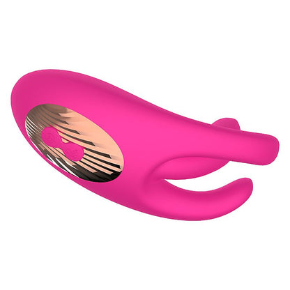 VIBRADOR DE PONTO G COM ESTIMULADOR DE CLITORIS COM DEDILHAR VEM CA PINK