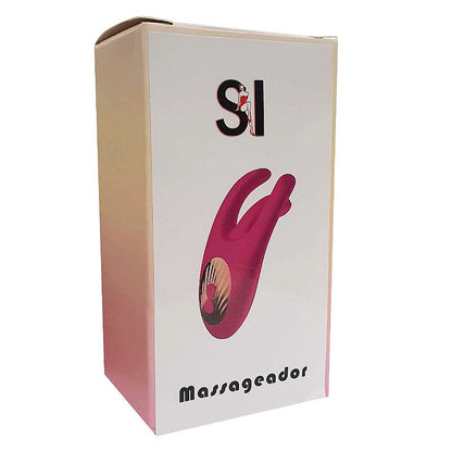 VIBRADOR DE PONTO G COM ESTIMULADOR DE CLITORIS COM DEDILHAR VEM CA PINK