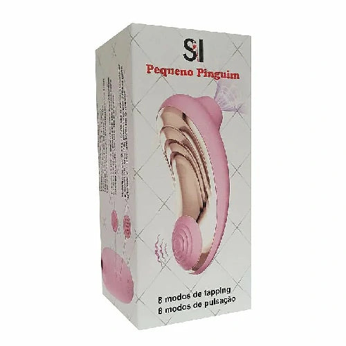 VIBRADOR DE PULSAÇÃO COM DEDILHAR TAPPING XIDA ROSA